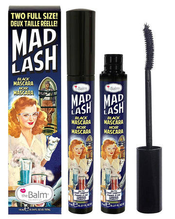 theBalm Mad Lash Máscara Duo, empaque atractivo y volumen inmediato para pestañas