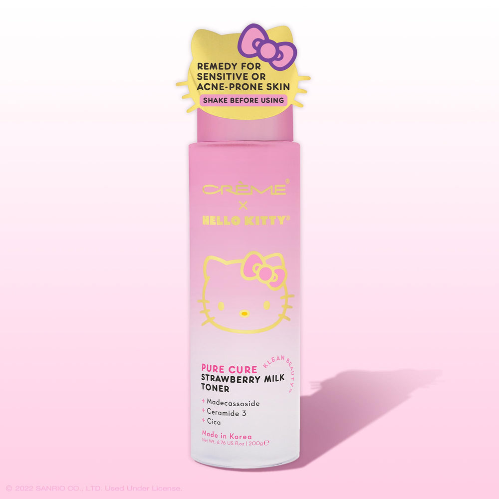 The Crème Shop Hello Kitty Toner: textura suave para hidratación diaria.