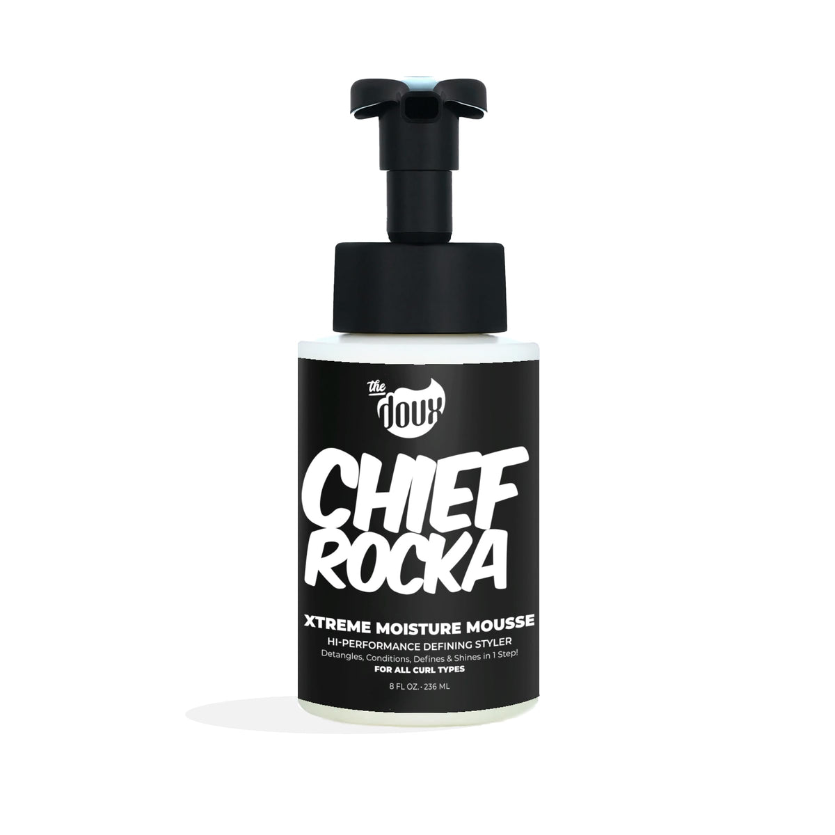 The Doux Chief Rocka: botella de mousse para hidratación intensa de rizos