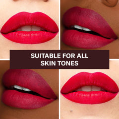 The Lip Bar Rich Auntie labial líquido mate con textura deslizante para una aplicación suave.