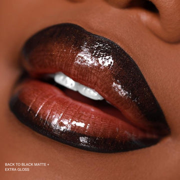 The Lip Bar Back to Black: ombre y dimensión con el color oscuro.