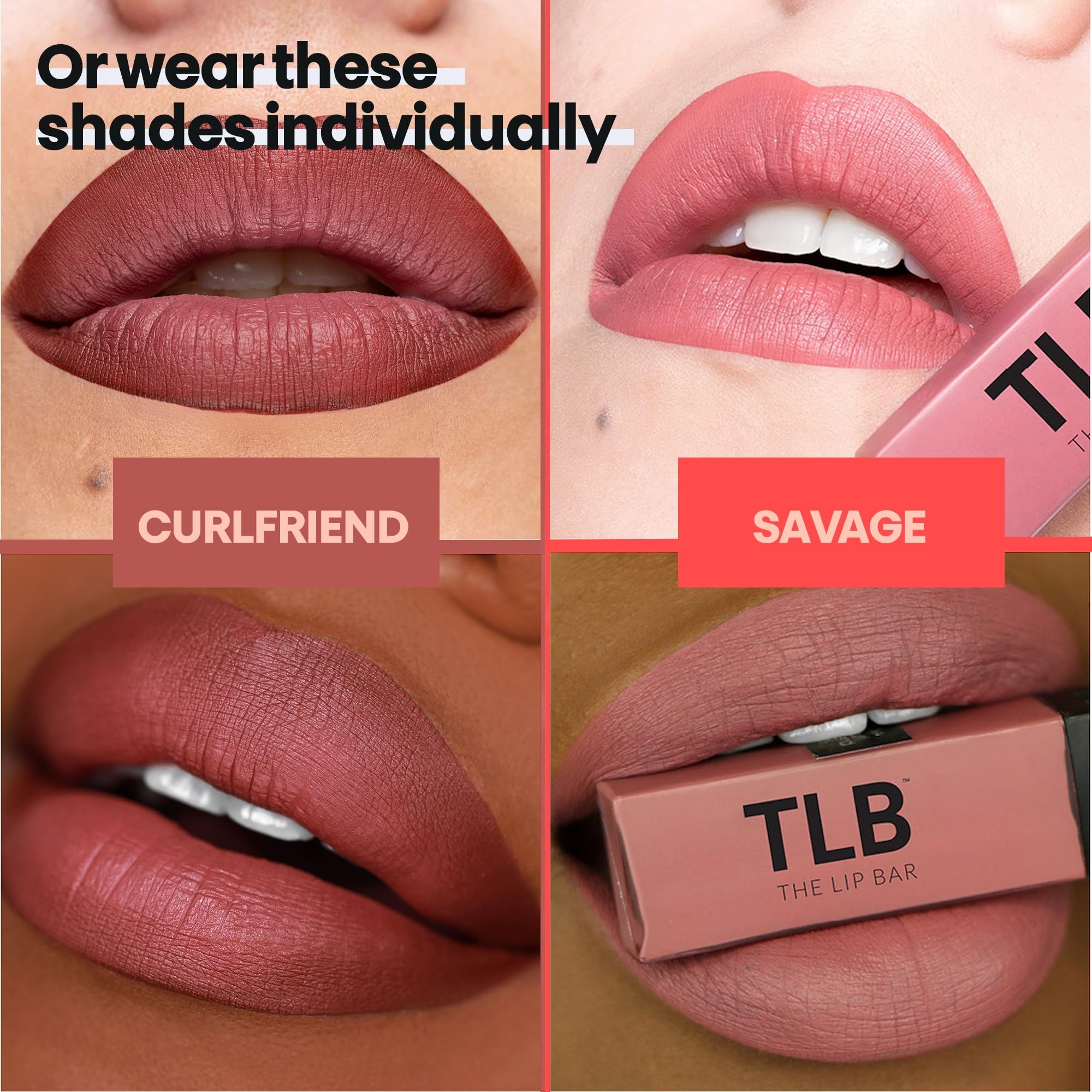 The Lip Bar tono-chocolate-rojo-marrón: color intenso para definiciones audaces.