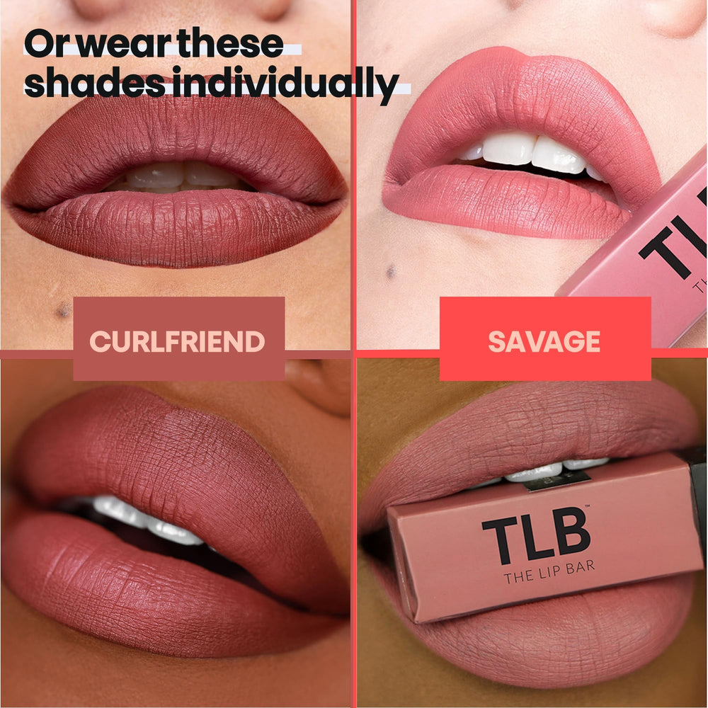 The Lip Bar tono-chocolate-rojo-marrón: color intenso para definiciones audaces.