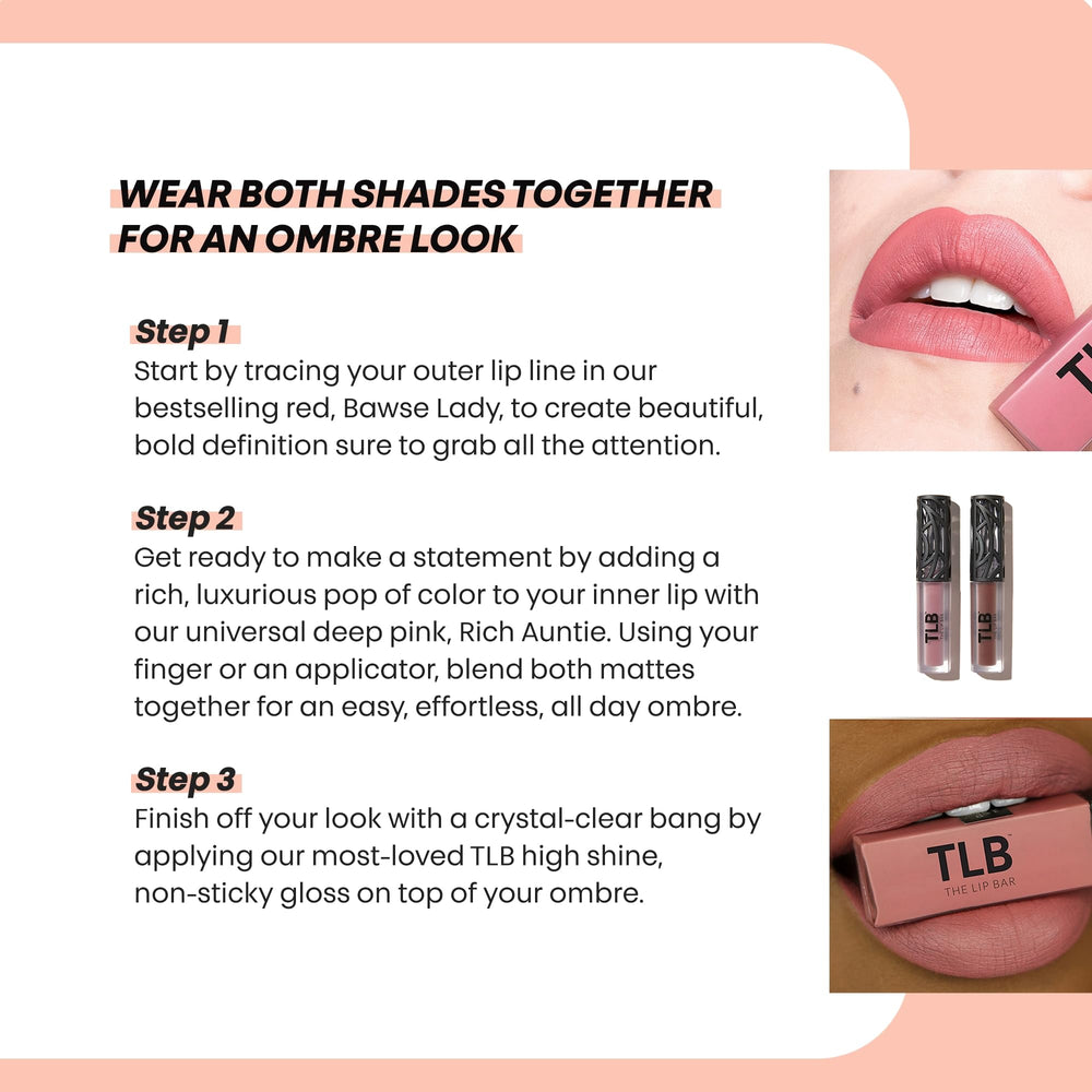 The Lip Bar tono-mauve-rosado: look versátil para diario y ocasiones.