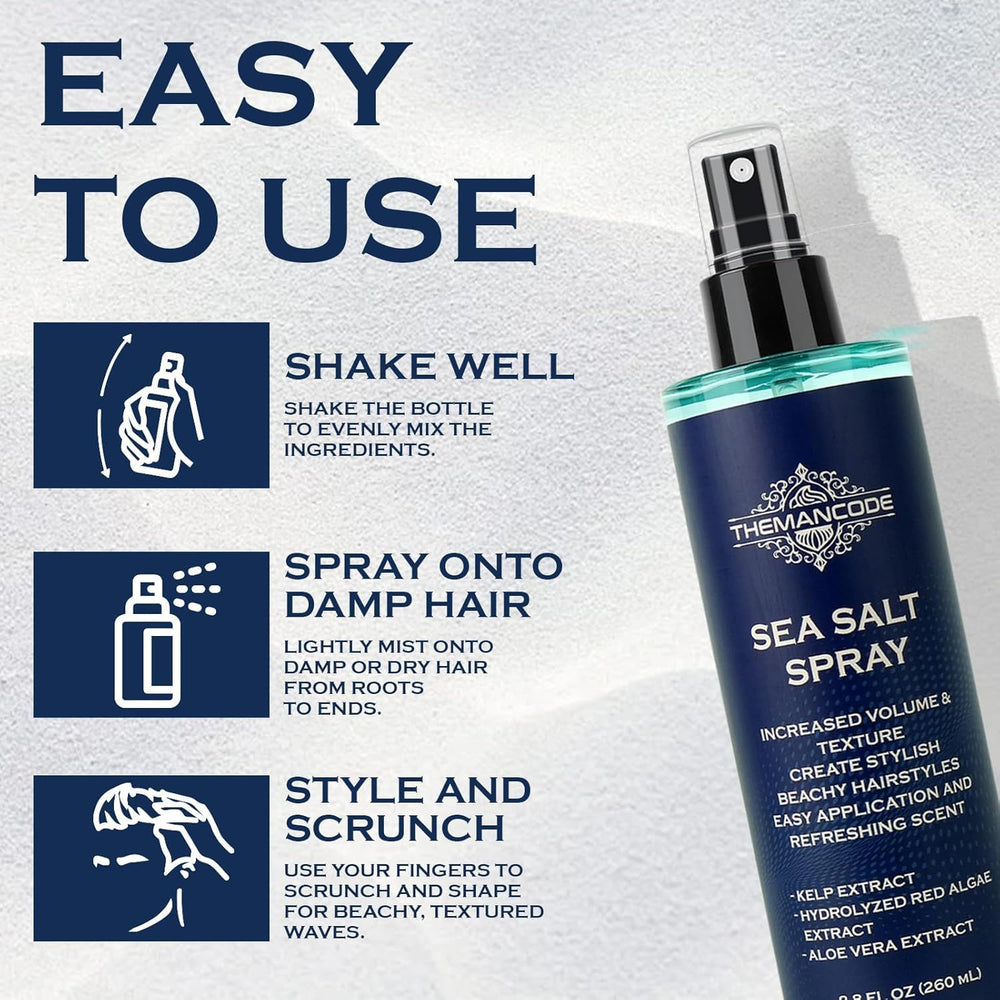 THEMANCODE uso versátil para cabello liso, ondulado, rizado o texturizado.