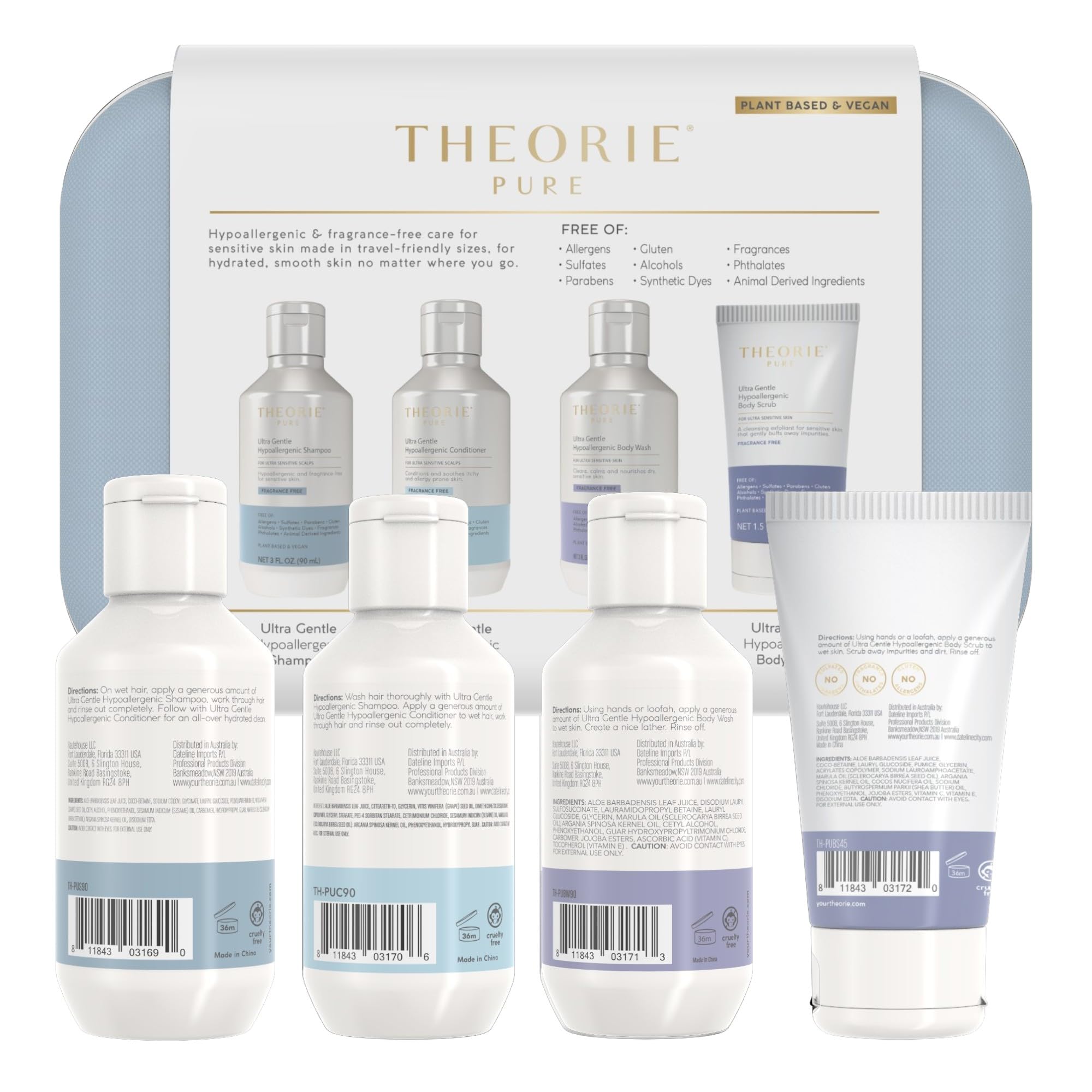 Theorie Pure estuche viaje sostenible: set compacto para viajar.