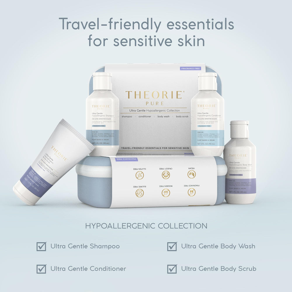 Theorie Pure exfoliante corporal con micropiedras suaves para piel lisa.