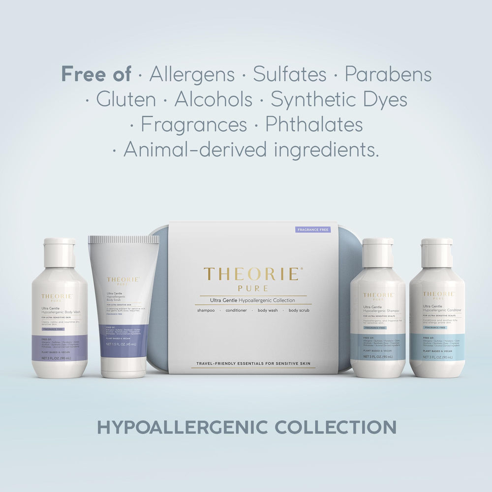 Theorie Pure shampoo sin fragancia: lavado delicado para piel sensible.