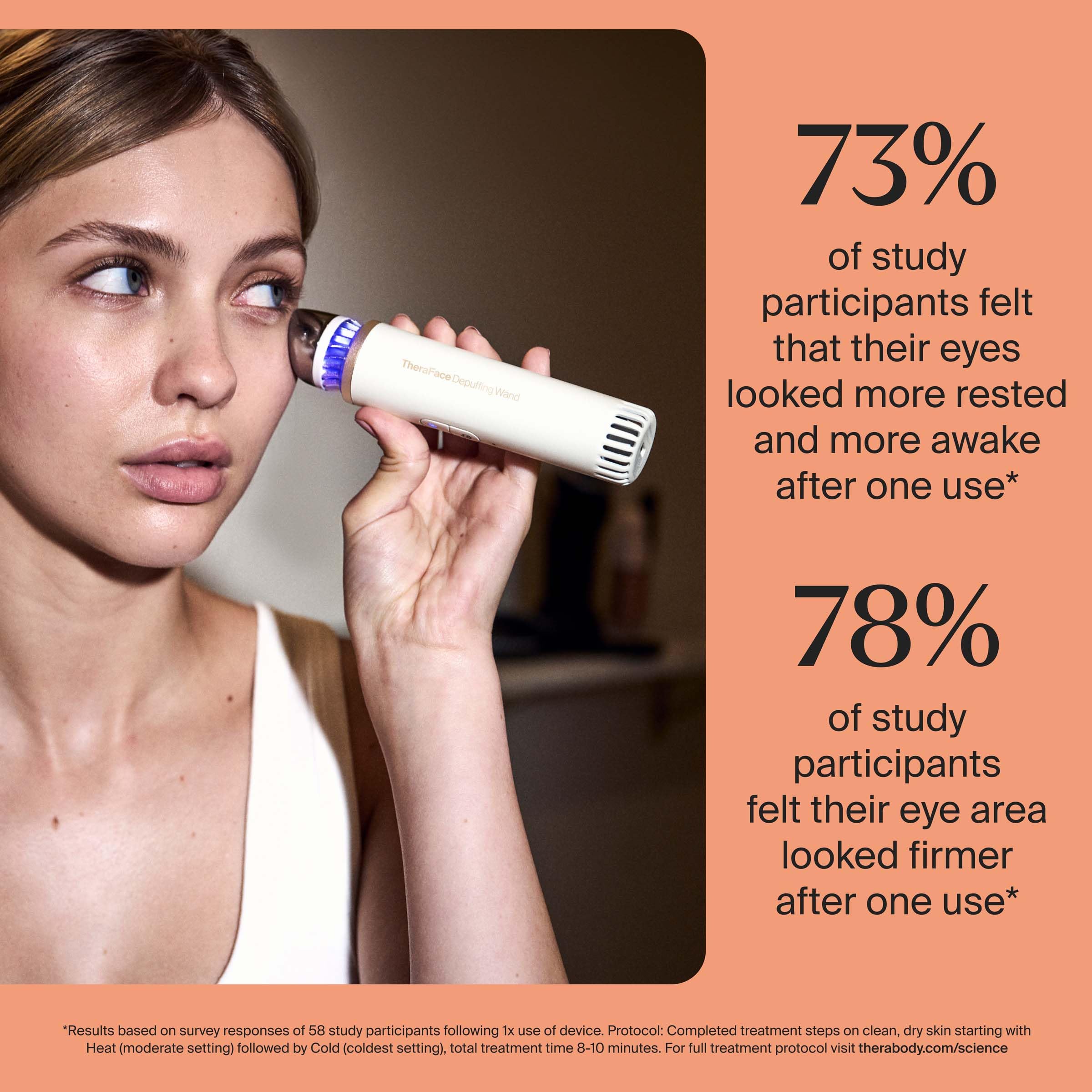 TheraFace Desinflador Facial superficie fácil de limpiar para higiene diaria.