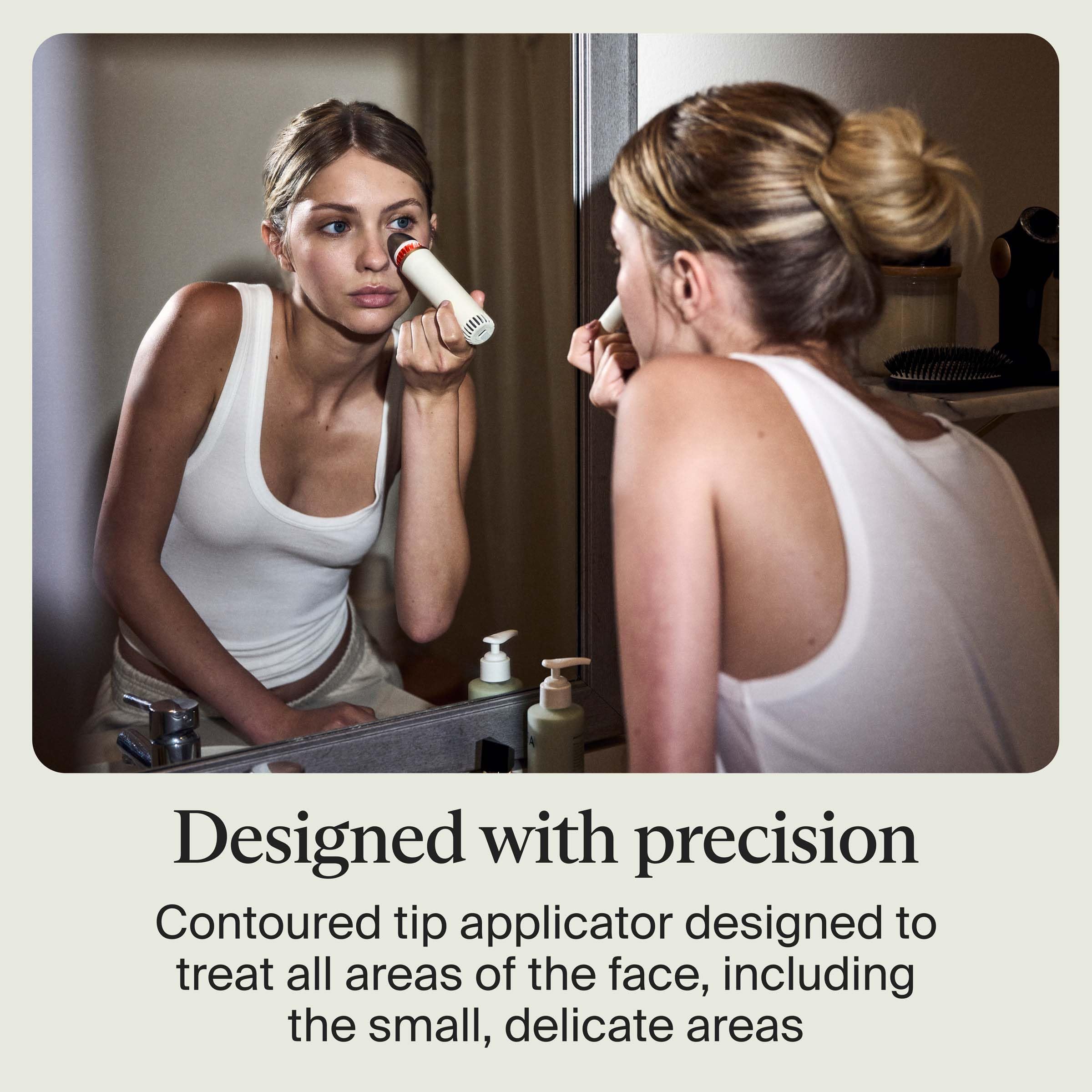 TheraFace Desinflador Facial sin cables para uso cómodo en cualquier lugar.