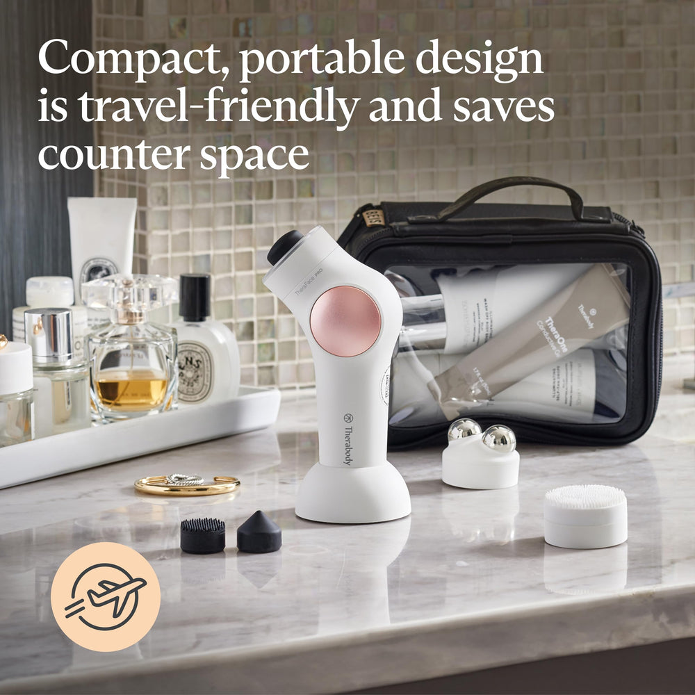 Dispositivo blanco compacto listo para tu rutina de belleza.