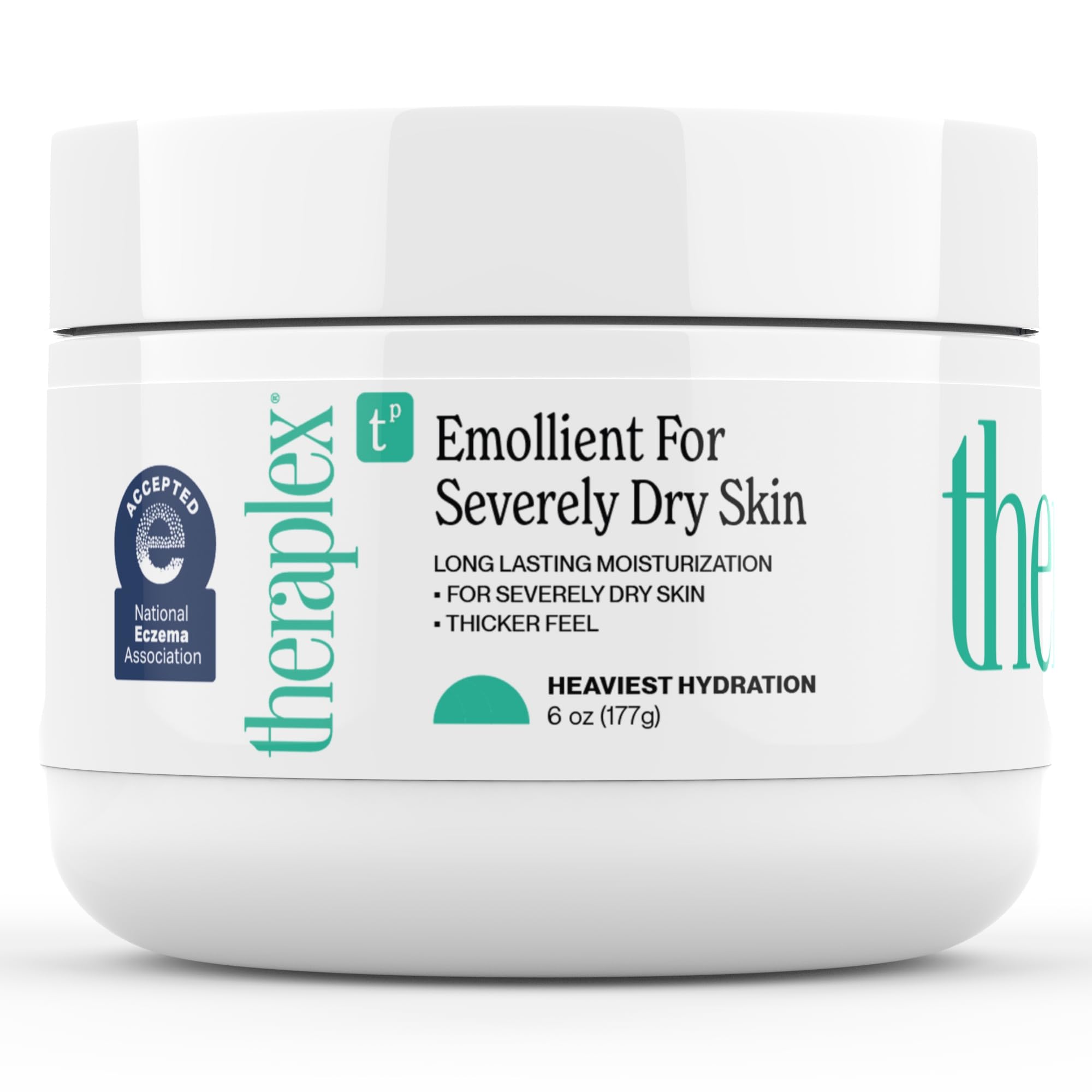 Theraplex Crema Emoliente en tubo de 6 onzas para hidratación profunda de piel seca.