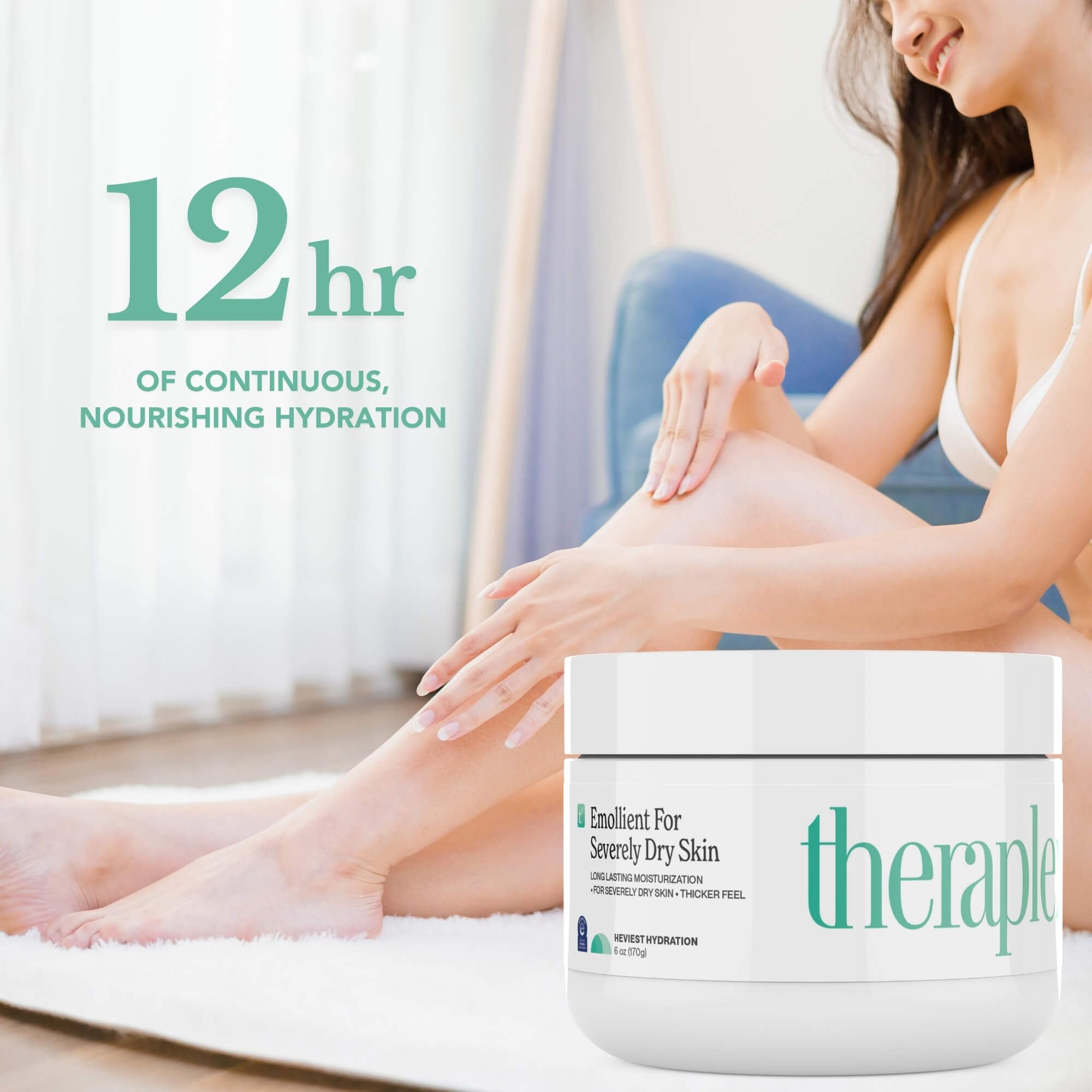 Theraplex Crema Emoliente sin fragancia para piel sensible.