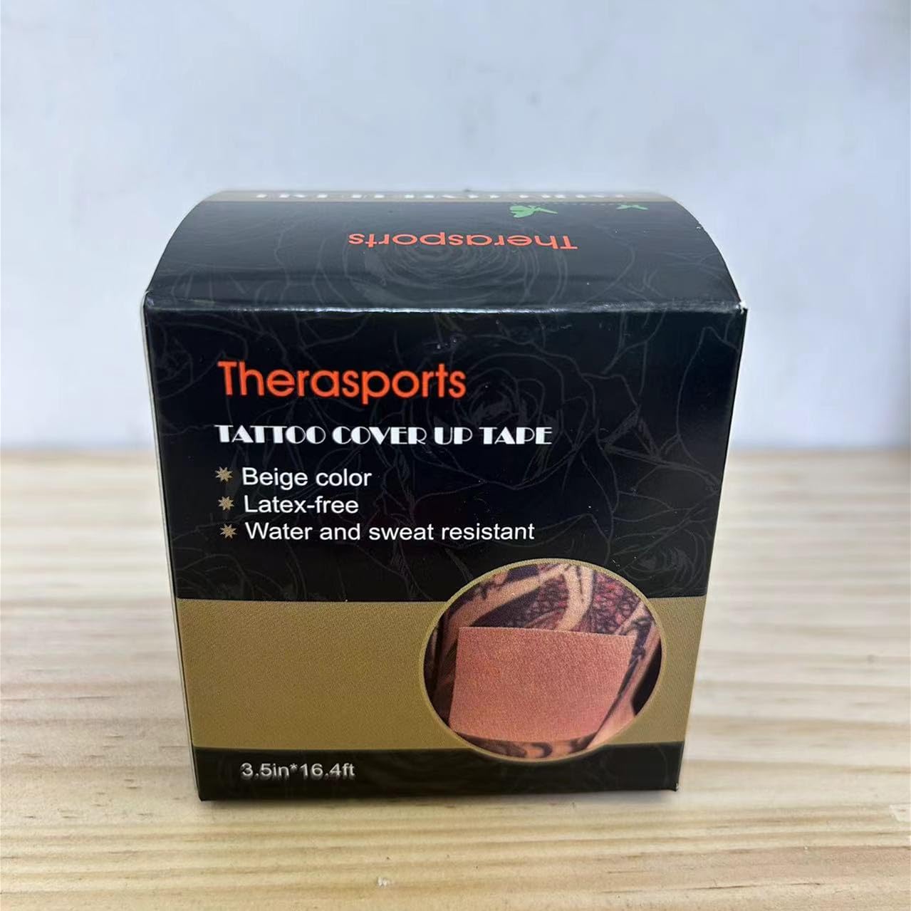 Therasports cinta resistente a prueba de agua: protege tatuajes durante actividades.