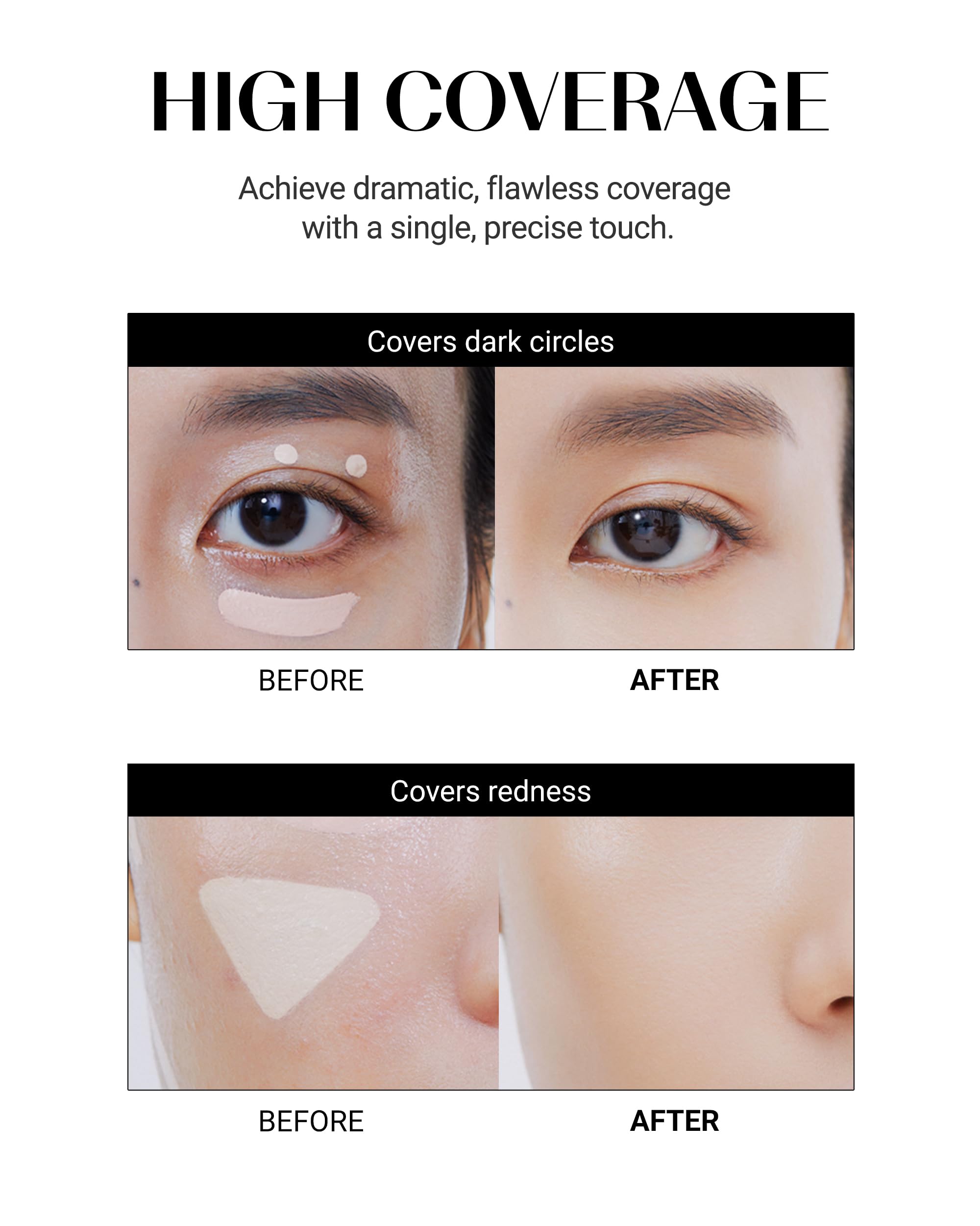 THESAEM cubre ojeras y manchas para tono uniforme.