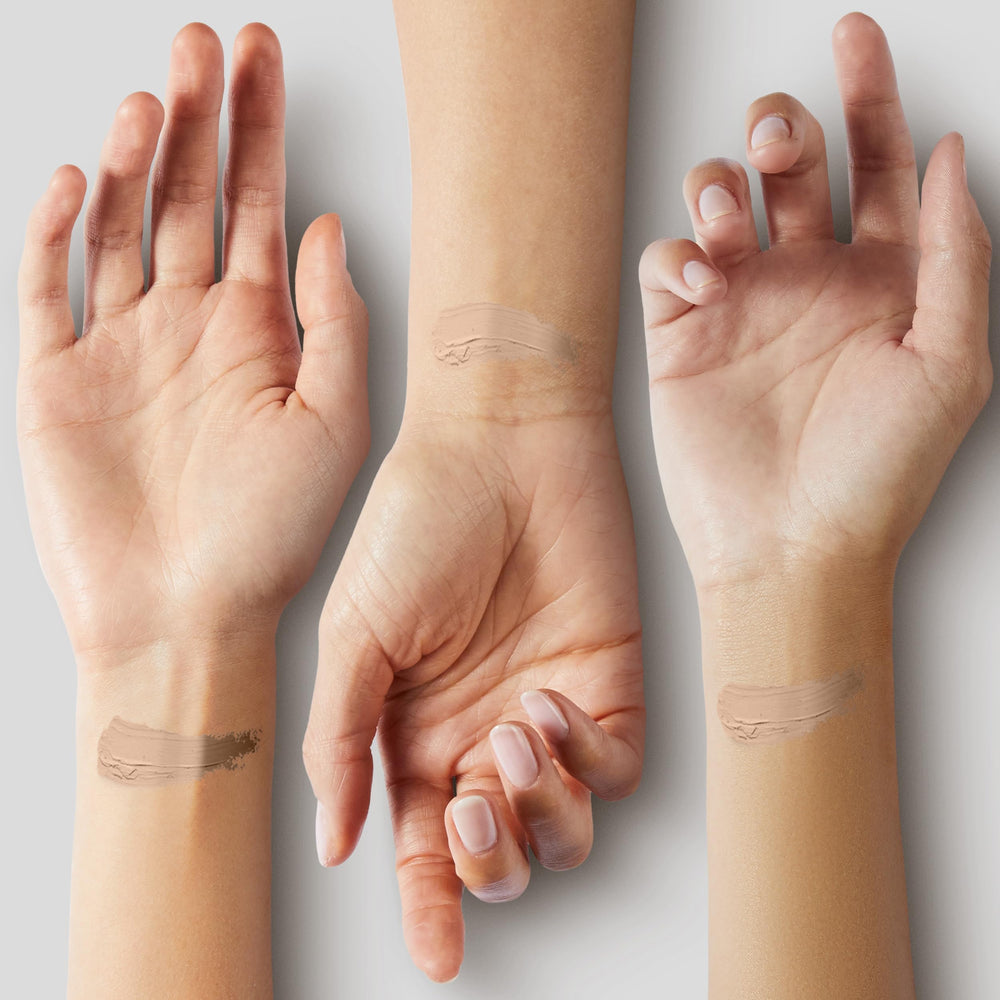 THESAEM concealer applied with brush for precise coverage