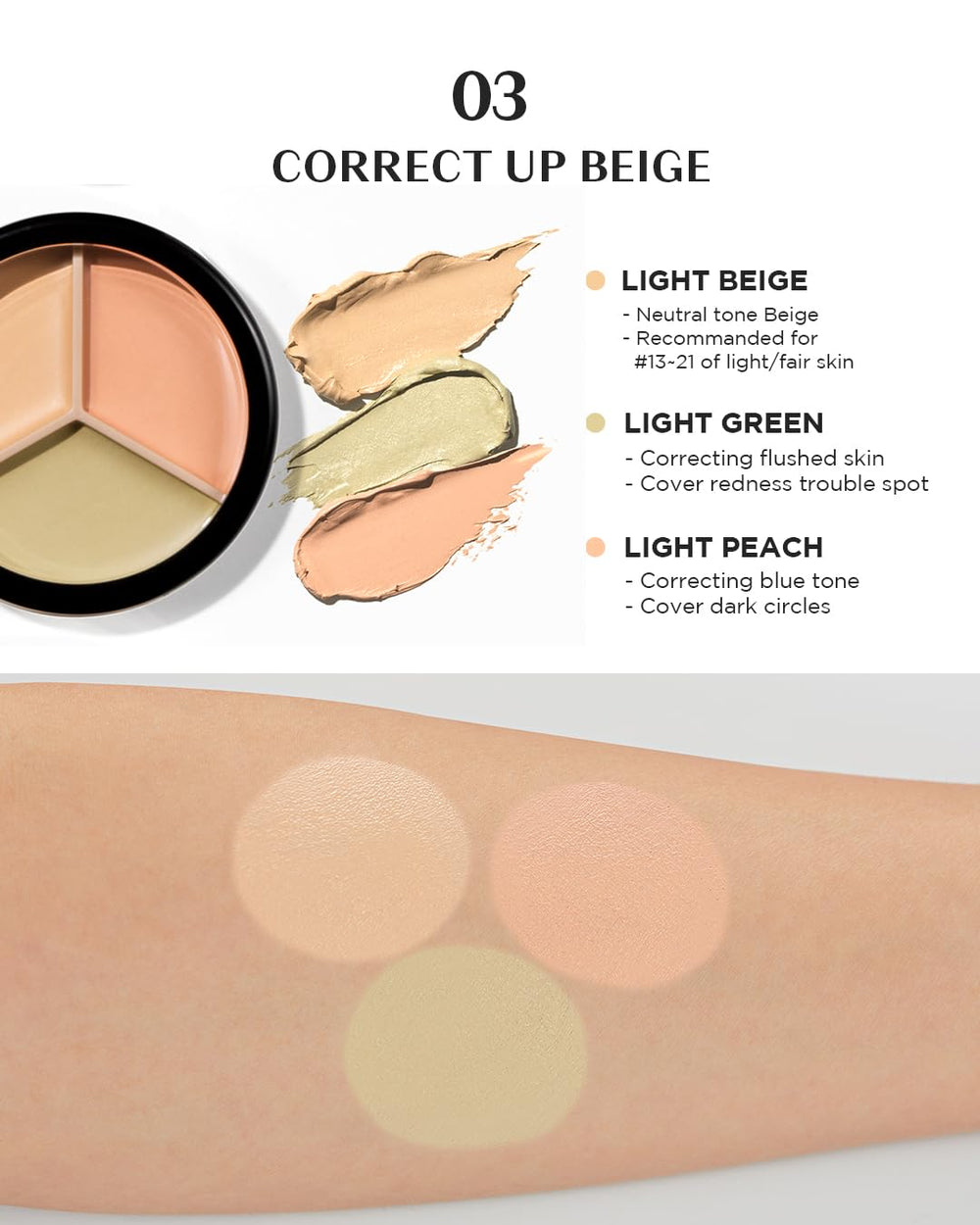 THESAEM concealer balm texture blends melting-fit for comfortable all-day wear.