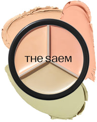 THESAEM Cover Perfection triple-pot concealer palette for complete coverage and color correction.