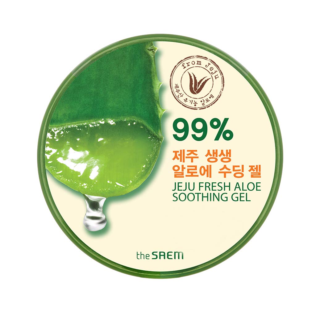THESAEM gel de aloe vera Jeju, textura ligera para uso diario en rostro