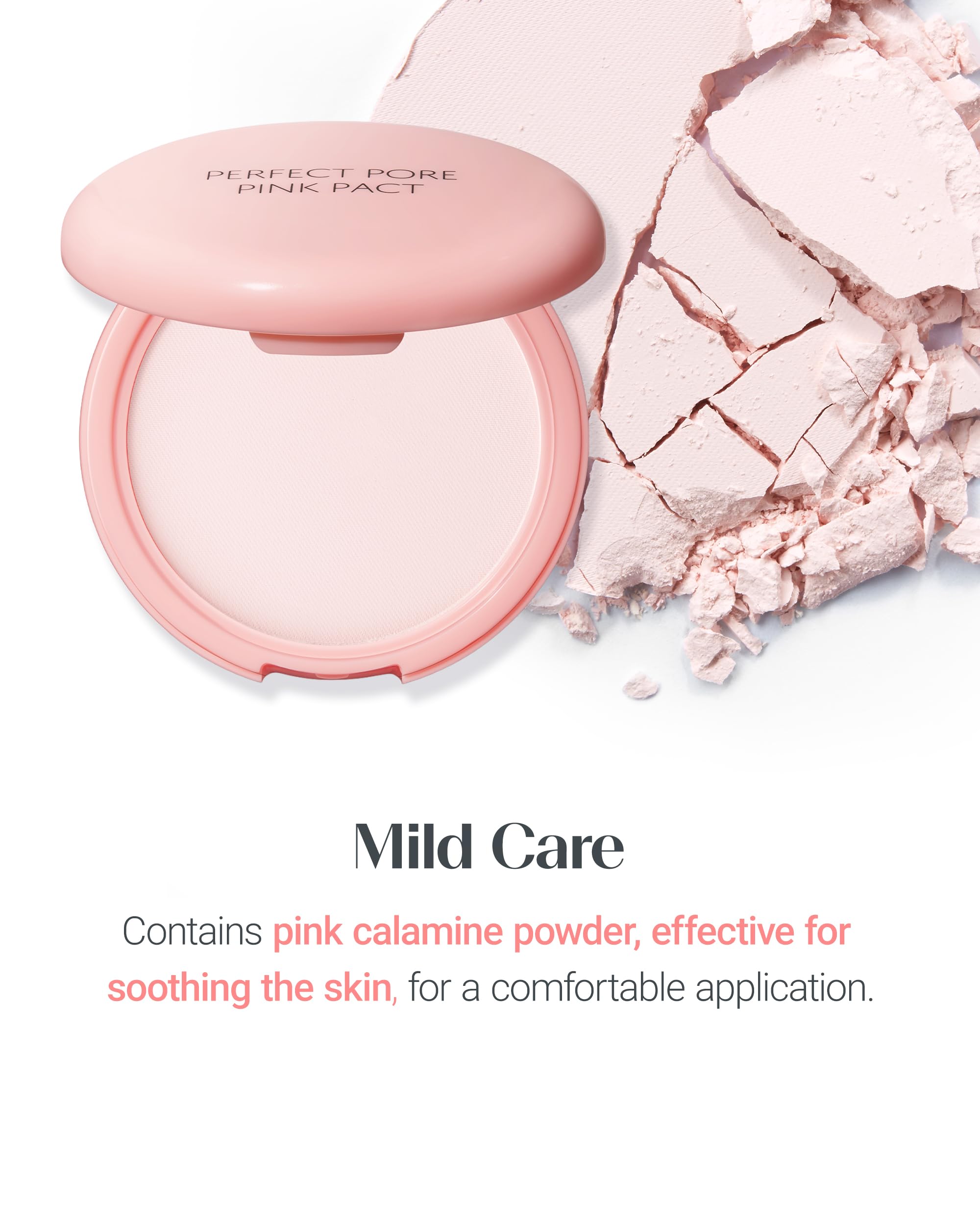THESAEM Saemmul Perfect Pore Pink Pact acabado luminoso tono claro
