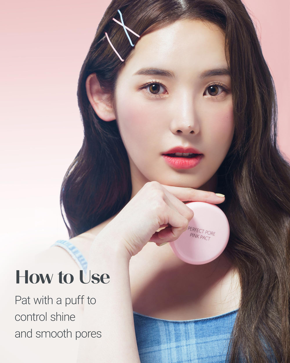 THESAEM Saemmul Perfect Pore Pink Pact calamina calma la piel
