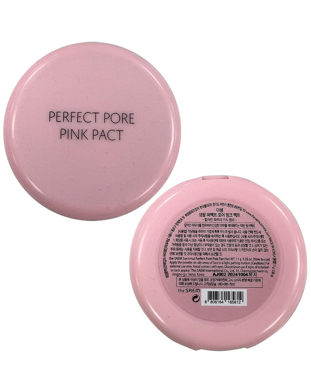 THESAEM Saemmul Perfect Pore Pink Pact savia de abedul hidratación ligera