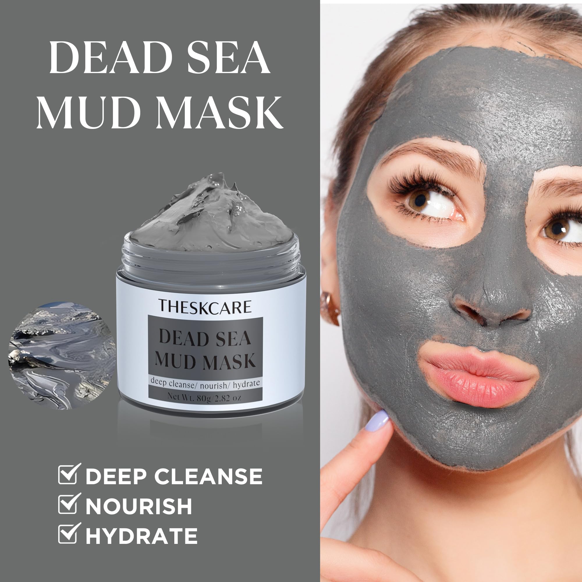 THESKCARE conjunto de 3 mascarillas para poreos, control de grasa y brillo.
