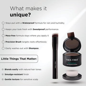 Acabado natural y ligero en el cabello con Thick Fiber.