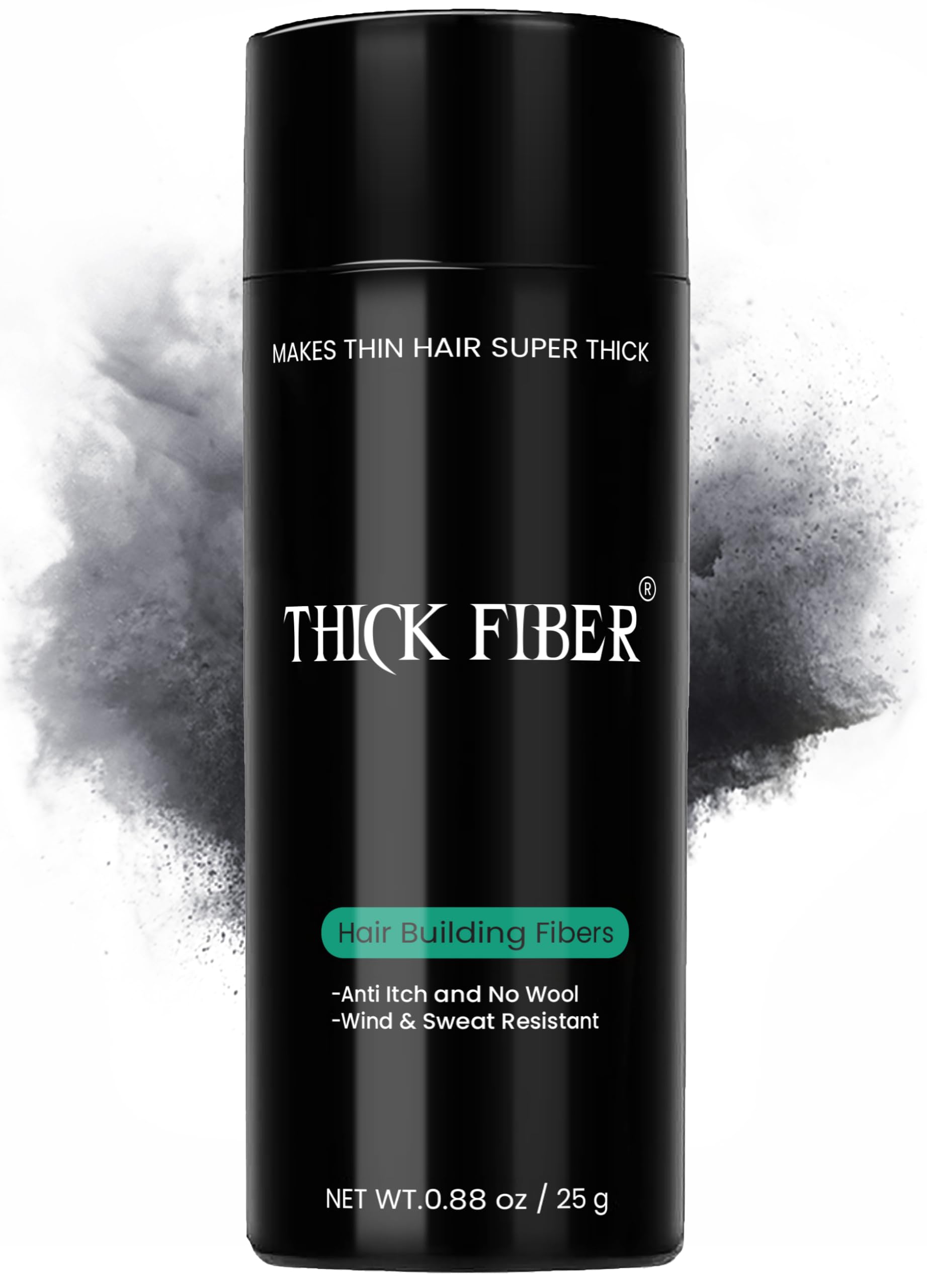 Thick Fiber, botella 25 g para cubrir zonas de cabello fino.