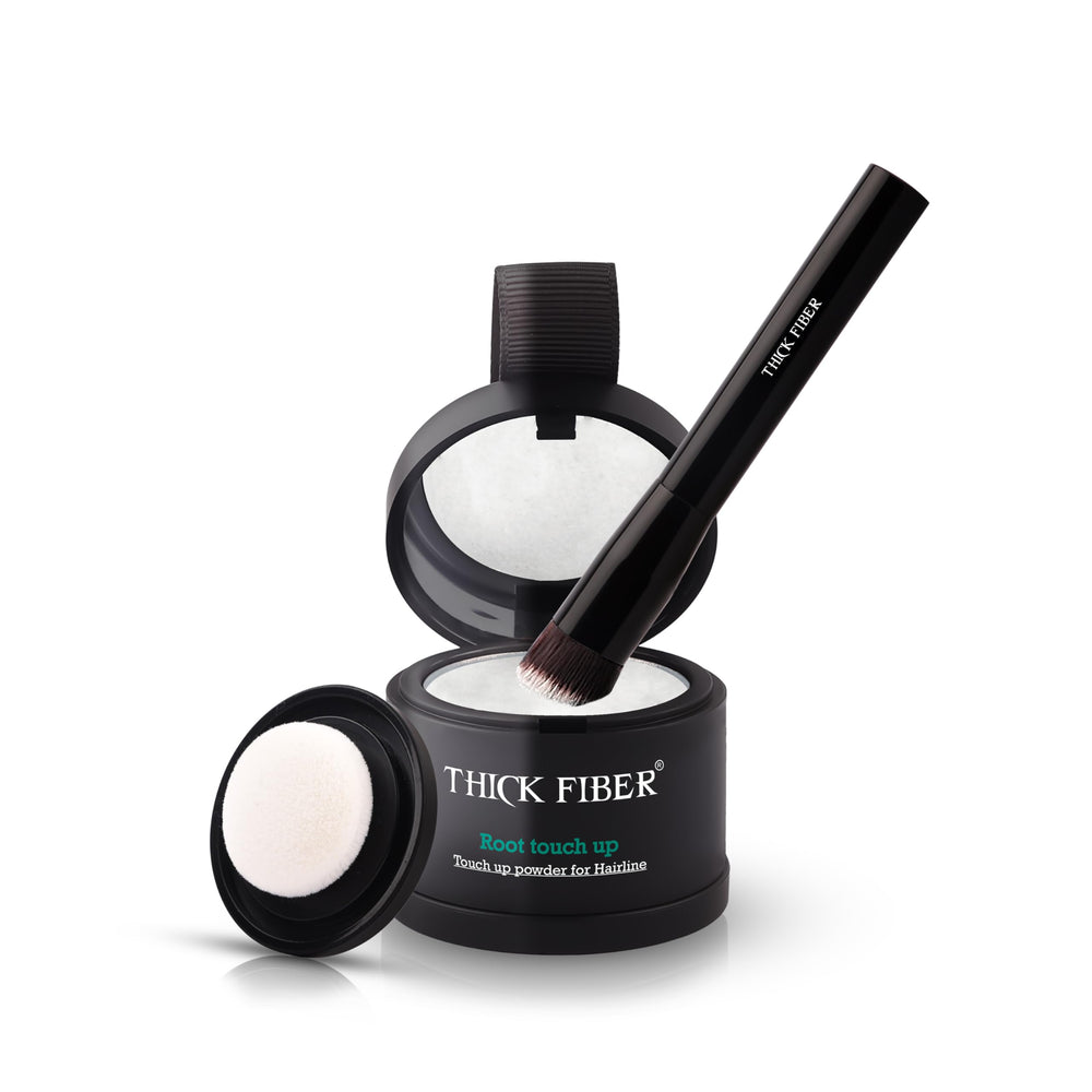 thick fiber polvo cubre raíces y cabello fino para un look inmediato
