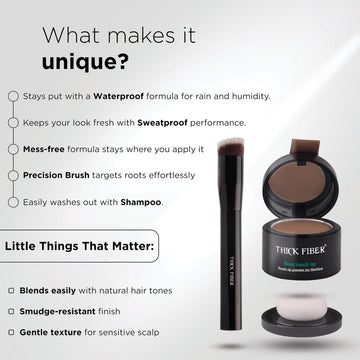 THICK FIBER resistente al agua y sudor para uso diario.