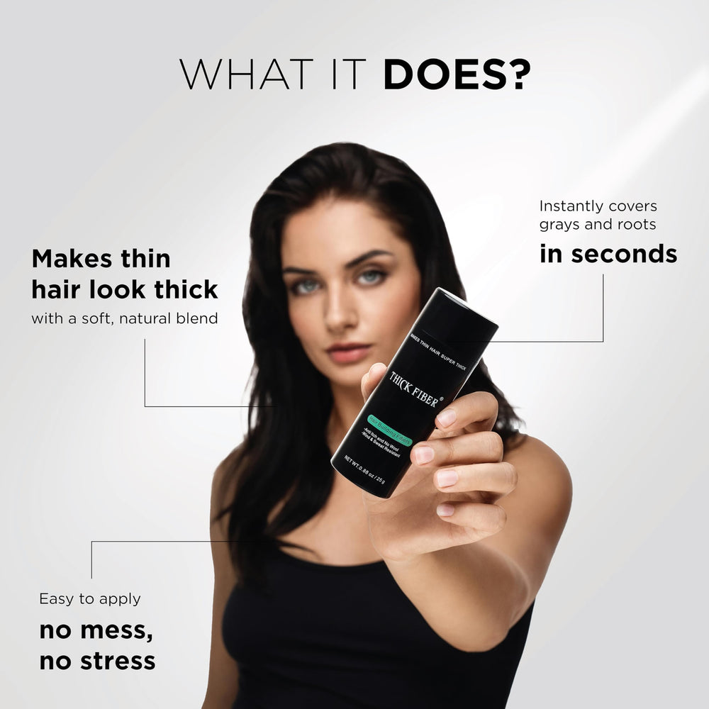 Thick Fiber, resistente al sudor para mantener el look.