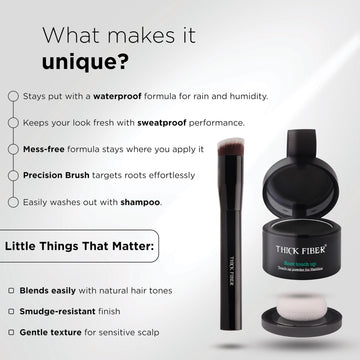 Resultado natural Thick Fiber para sentir confianza al peinar.