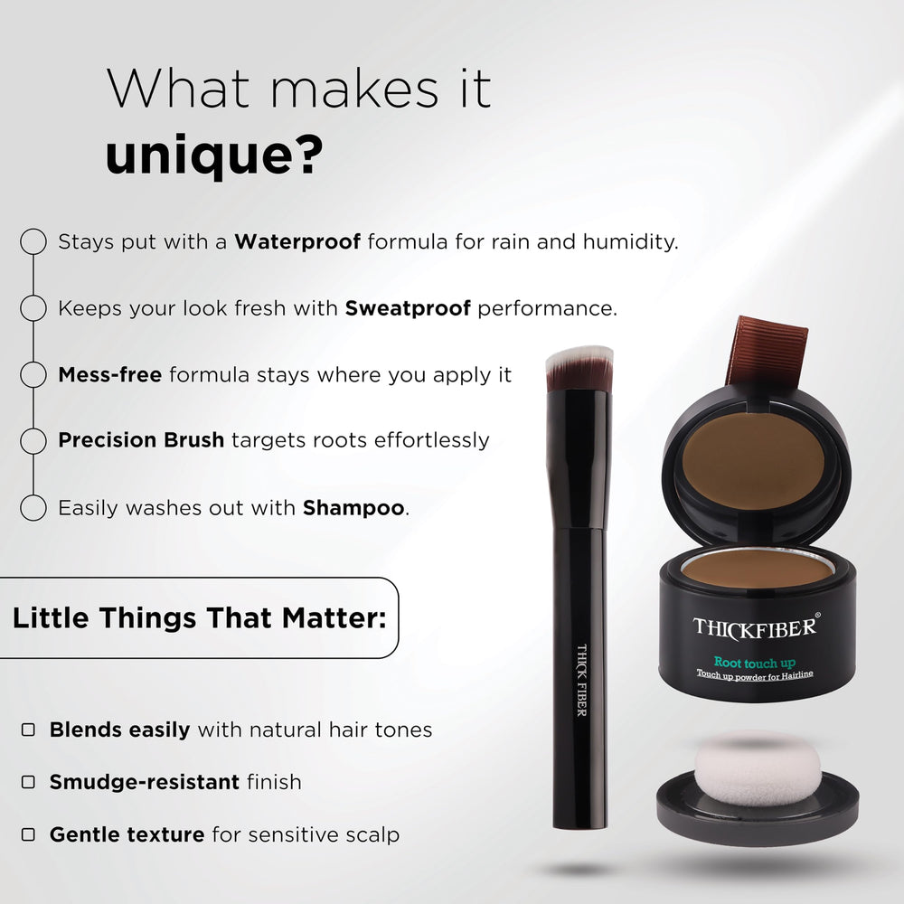 Uso diario con THICK FIBER para retoques discretos