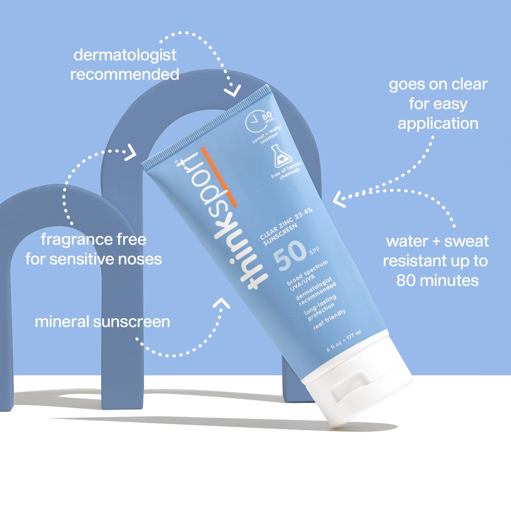 Thinksport aplicacion facil crema solar para uso diario en piel sensible