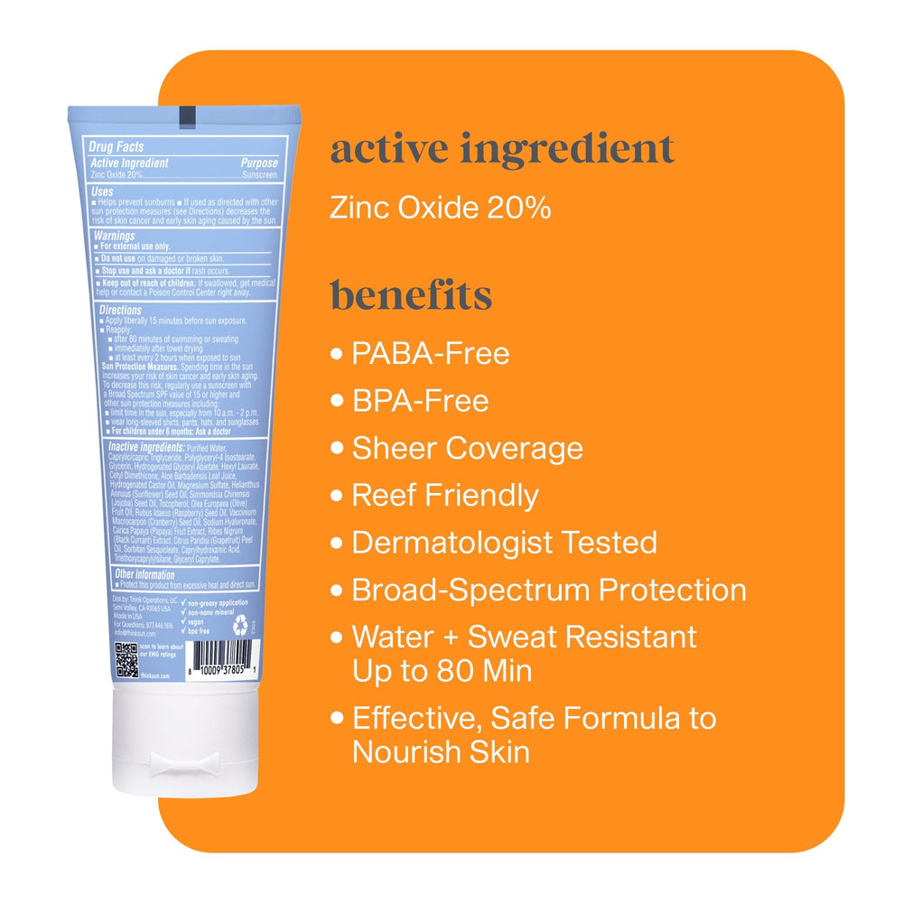 Thinksport crema mineral deporte, aplicación fácil, protege rostro y cuerpo durante entrenamientos intensos