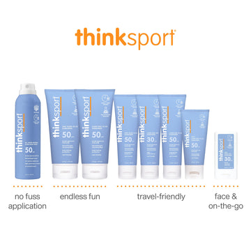 Thinksport SPF 50 mineral, ingredientes naturales sin químicos agresivos.