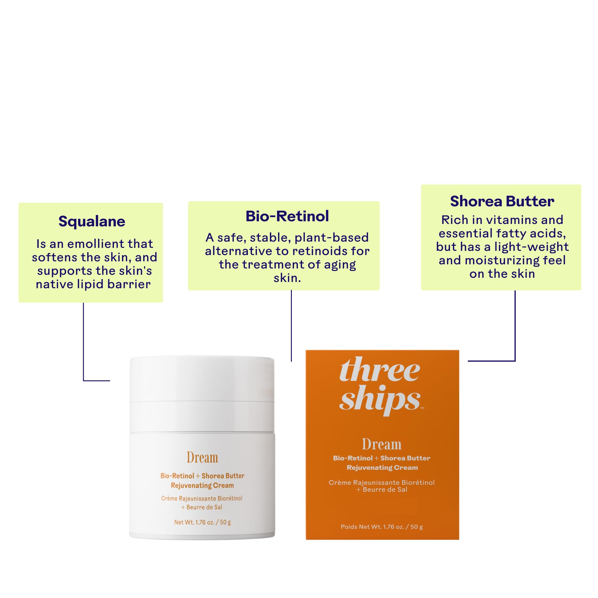 Three Ships Dream, producto vegano y libre de crueldad para piel sensible.