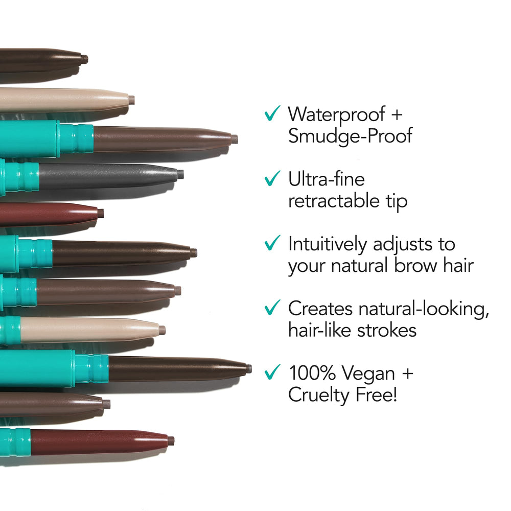 Aplicación con punta fina del Thrive Infinity para trazos precisos en cejas.