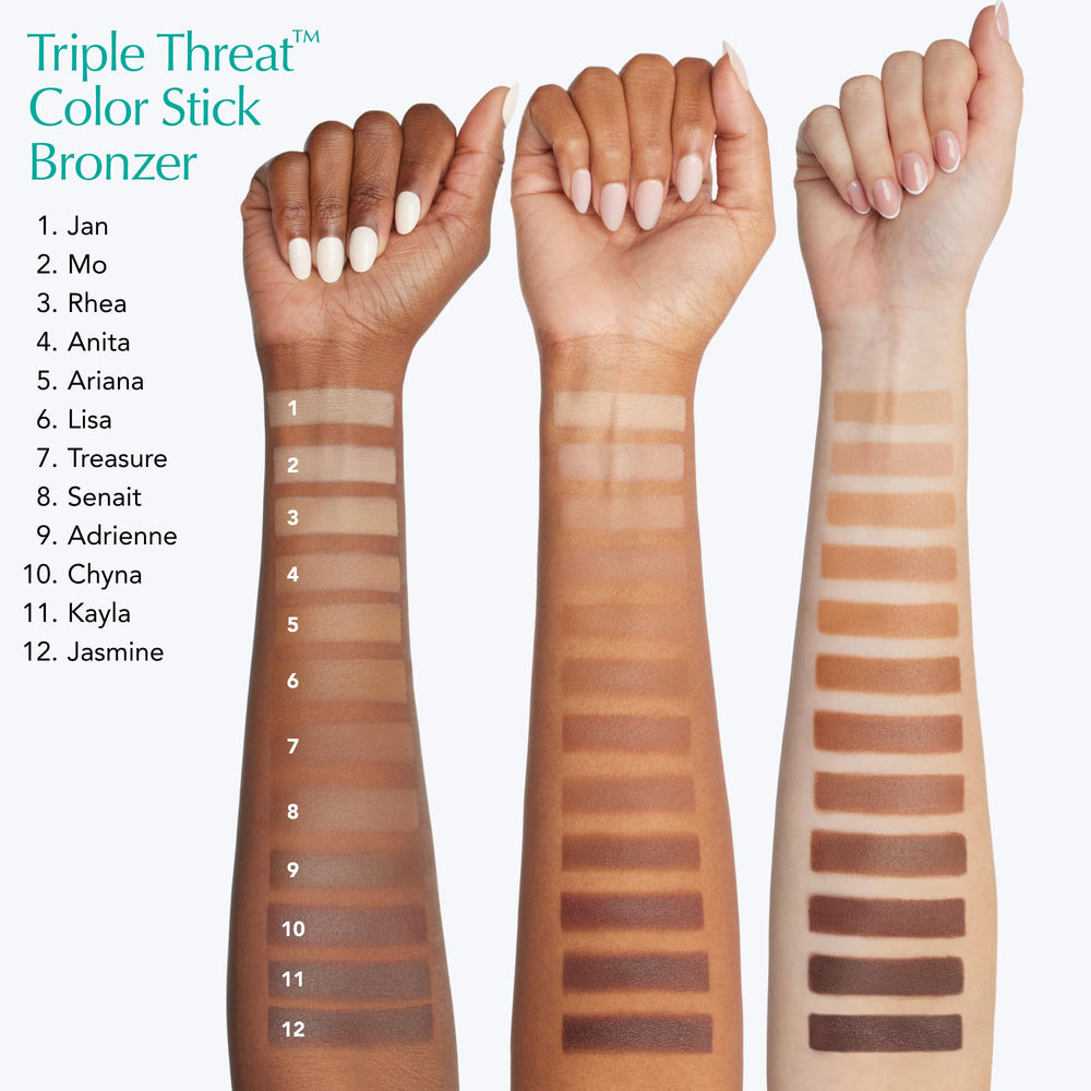 Thrive Causemetics Triple Threat Color Stick – formule imperméable et anti-transfert pour tenir toute la journée.