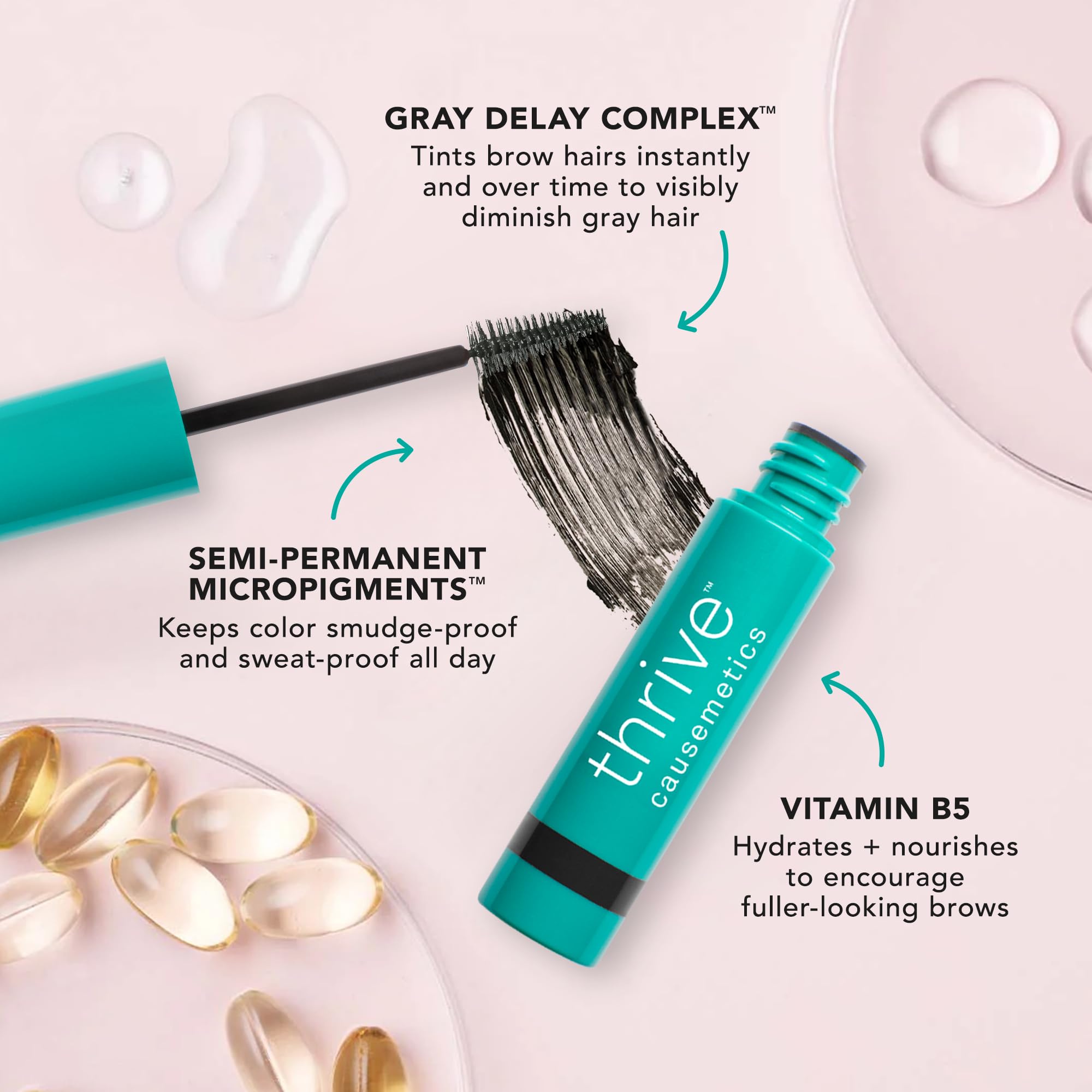 Cobertura sutil y definición con Thrive Causemetics Instant Brow Fix