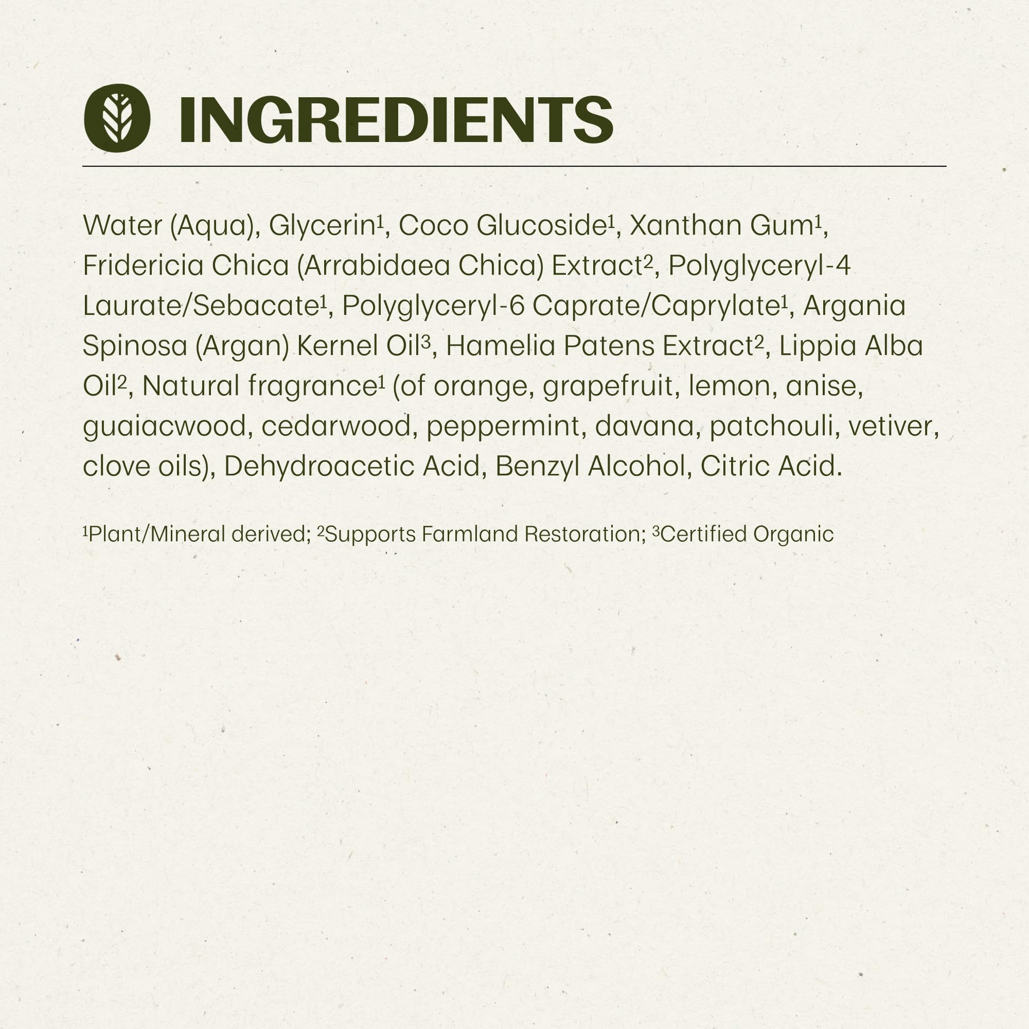 Thrive Natural Care espuma suave, lavado facial diario.