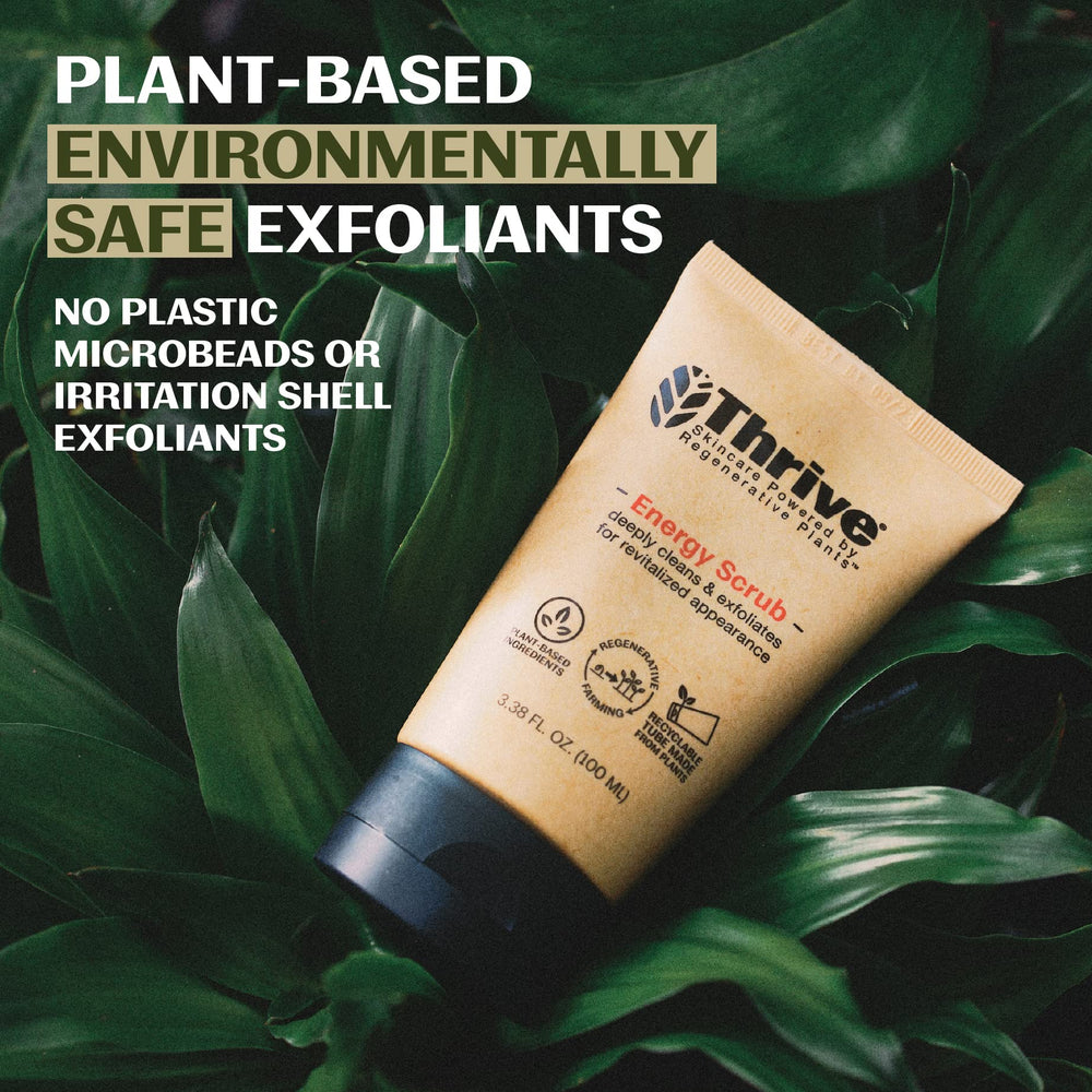 Thrive Natural Care Face Scrub ingredientes naturales para piel suave y equilibrada