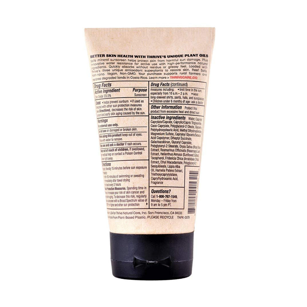 Textura suave y no grasa de Thrive Natural Care al aplicar