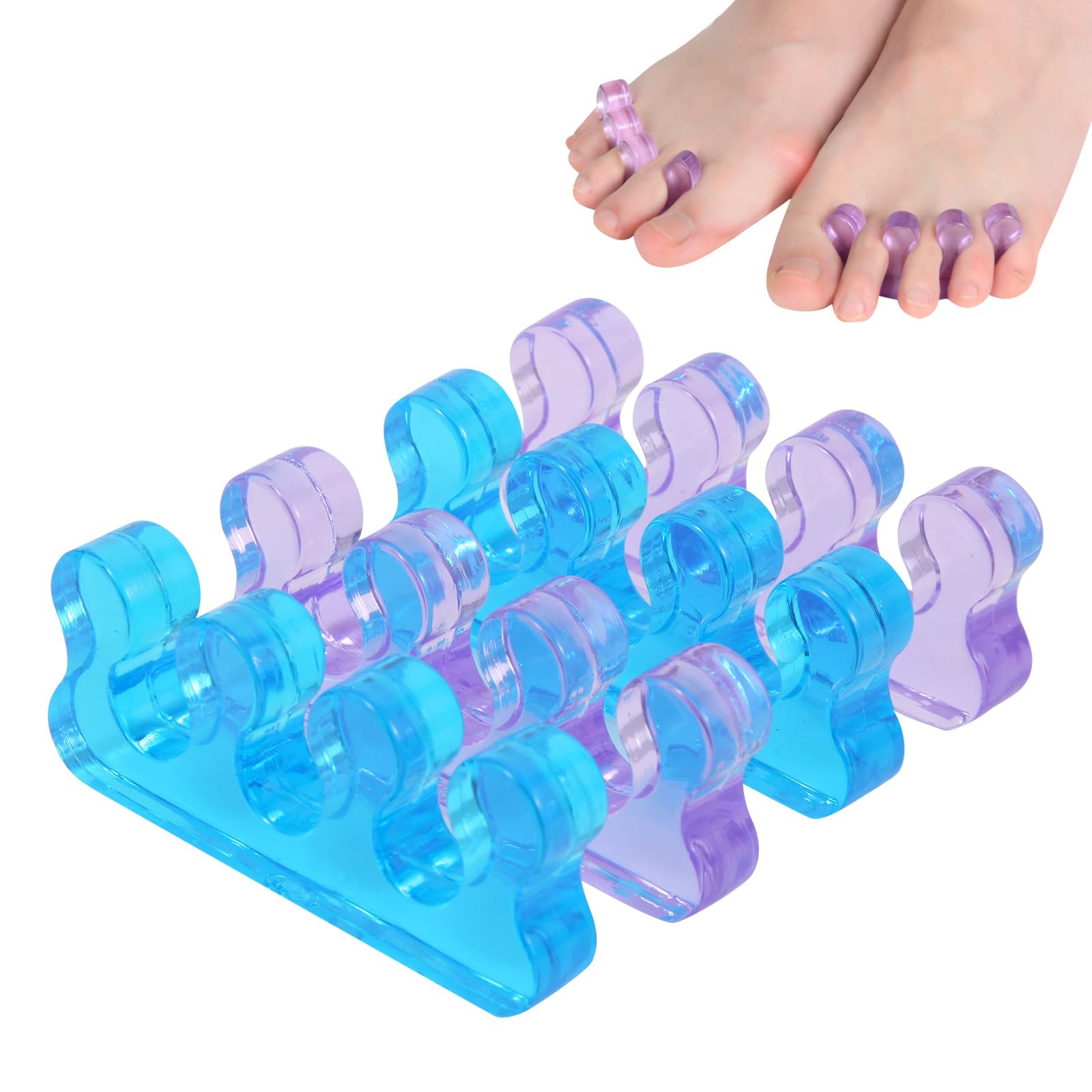 THSTOIC separadores de dedos suaves para pedicure en casa