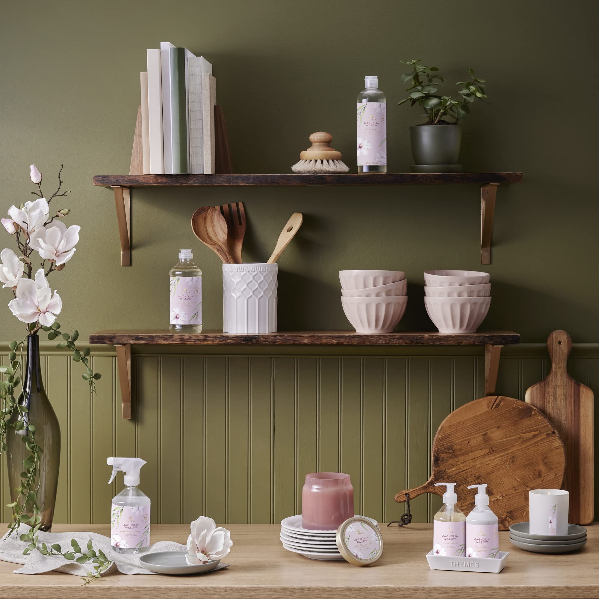 Thymes Magnolia Willow: rutina de cuidado diario, piel suave y nutrida.