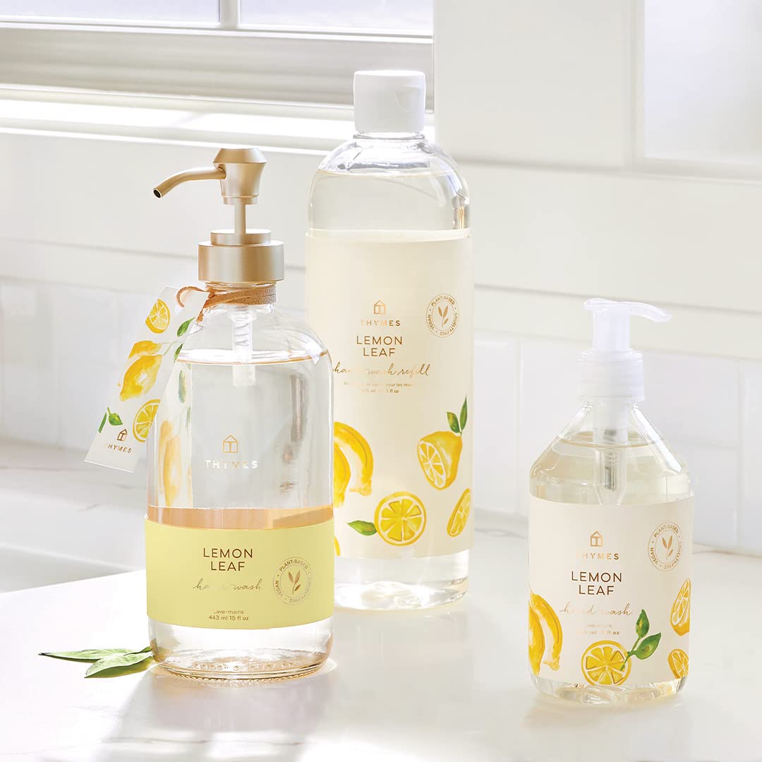 Thymes Jabón de Manos Hoja de Limón, espuma suave ideal para uso diario.
