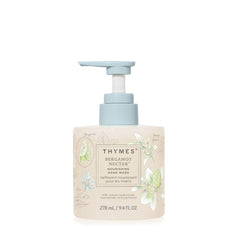 Thymes jabón de manos nutritivo, botella elegante para baño o cocina.