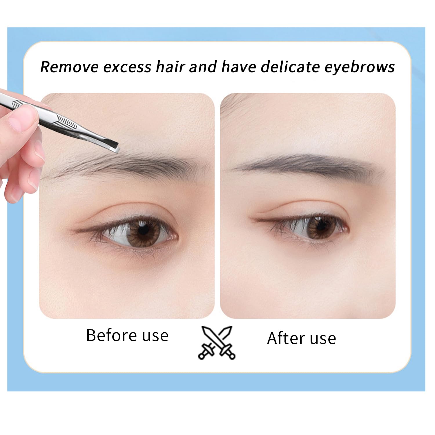 Pinzas Tiankohelan: sujeción suave que facilita retirar vello facial con control.
