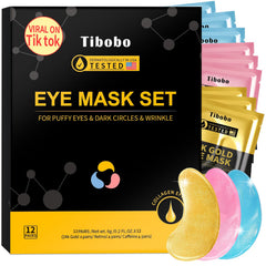 Tibobo parches ojos 24K dorado: revitalizan la mirada y aportan luminosidad.